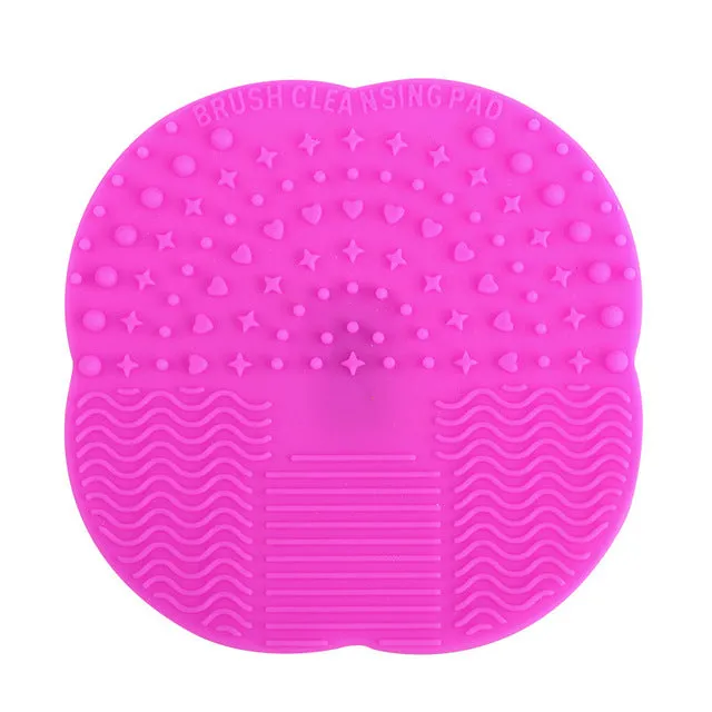 1 PC 8 Colors Silicone Cleaning Cosmetic Make Up Washing Brush Gel Cleaner Scrubber Tool Foundation Makeup Cleaning Mat Pad Tool
