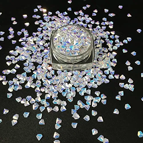 10 Grams/Pack - Black Boat Rudder Shape Holographic Glitter Sequins - Festival Rave Beauty Makeup Face Body Nail Art Decoration LB1000