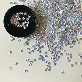 10 Grams/Pack - Black Boat Rudder Shape Holographic Glitter Sequins - Festival Rave Beauty Makeup Face Body Nail Art Decoration LB1000
