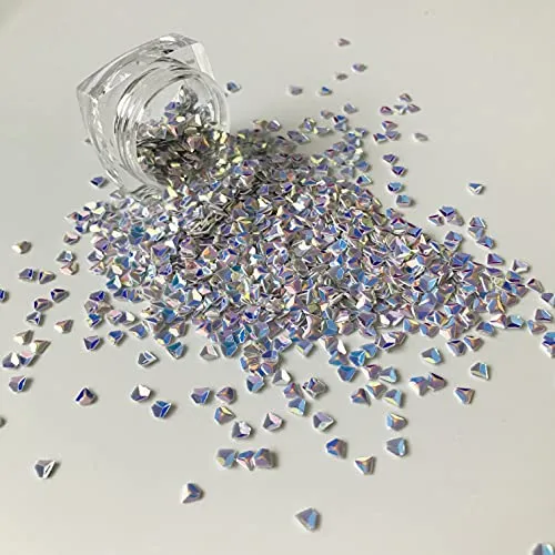 10 Grams/Pack - Black Boat Rudder Shape Holographic Glitter Sequins - Festival Rave Beauty Makeup Face Body Nail Art Decoration LB1000
