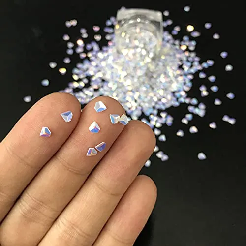10 Grams/Pack - Black Boat Rudder Shape Holographic Glitter Sequins - Festival Rave Beauty Makeup Face Body Nail Art Decoration LB1000