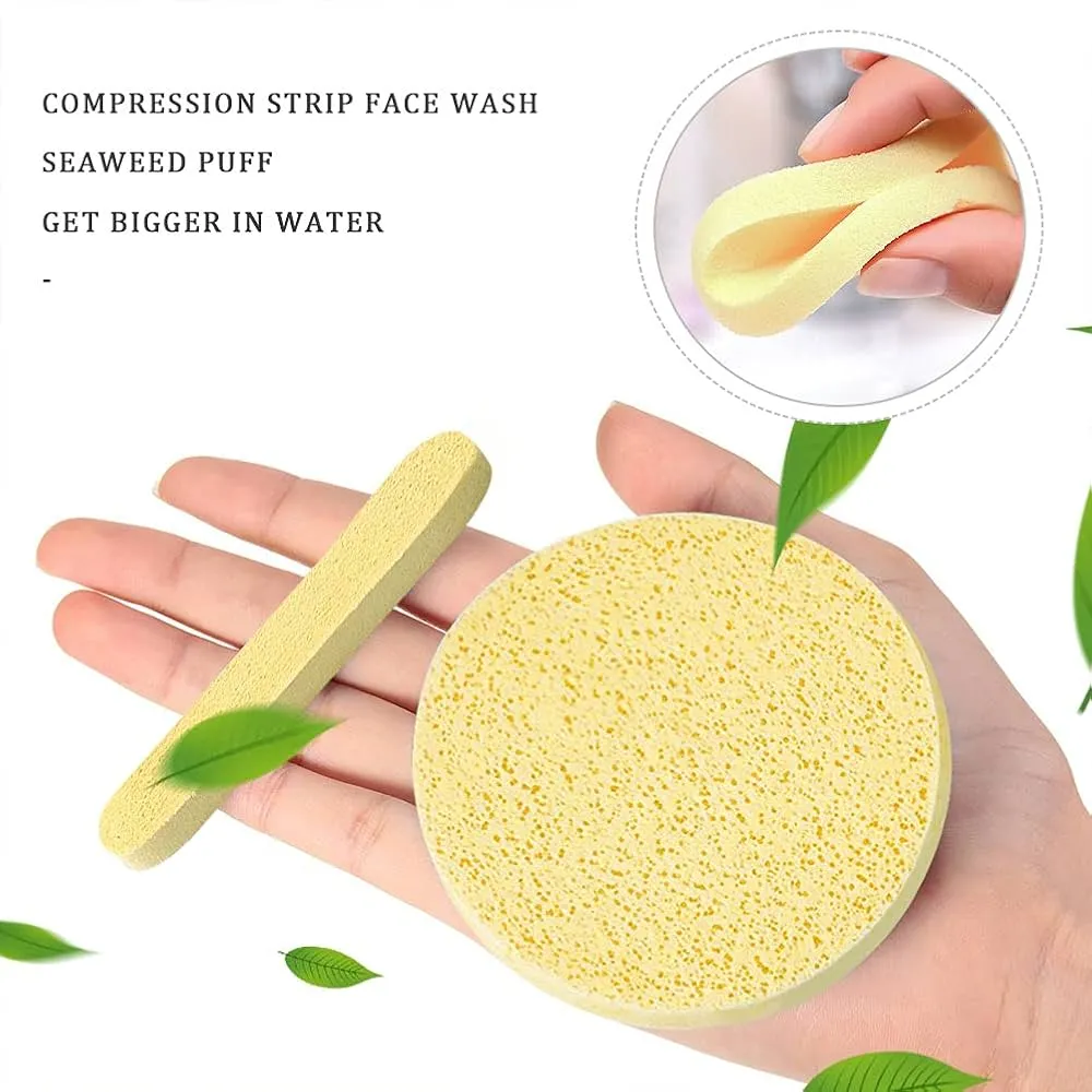 12pcs Magic Facial Sponge Compressed Cleaning Round Facial Washing Sponge