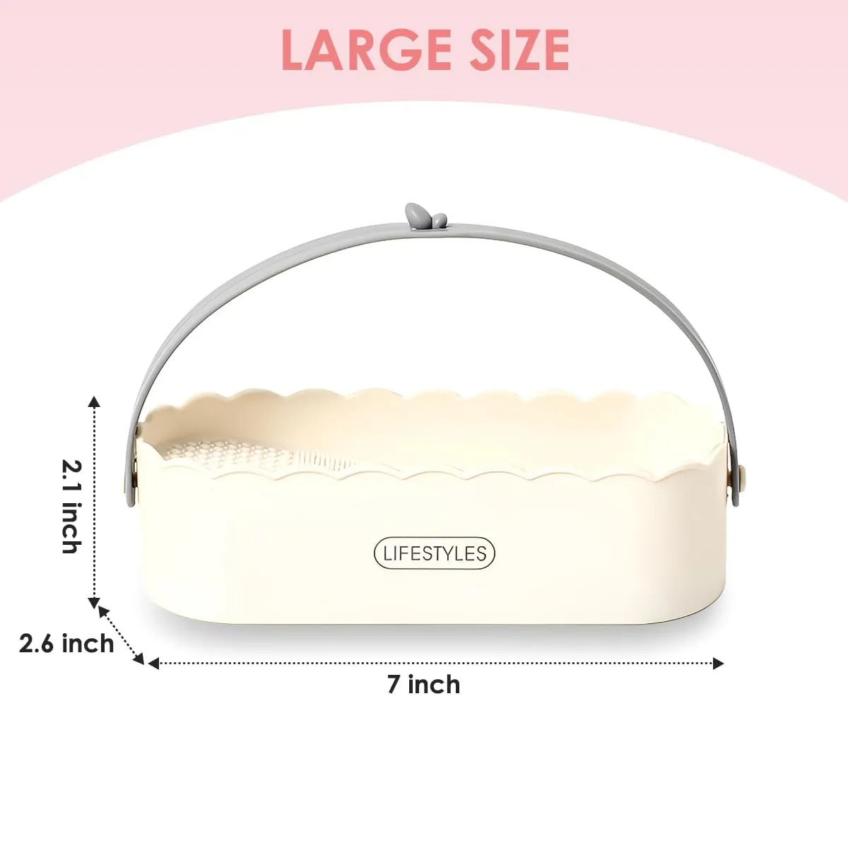 3 in 1 Silicone Makeup Brush Cleaner Bowl with Brush Drying Holder (Simple White)