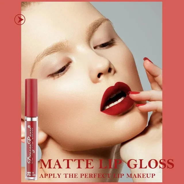 3pcs/set Velvet Matte Lip Gloss Matte Long Lasting Waterproof Lipstick Nourish Moisturizing Professional Lips Makeup
