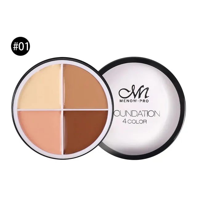 4 Colors Makeup Concealer Palette Waterproof Moisturizing Bronzer Make Up Face Foundation