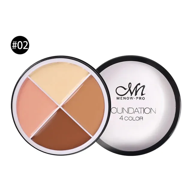 4 Colors Makeup Concealer Palette Waterproof Moisturizing Bronzer Make Up Face Foundation