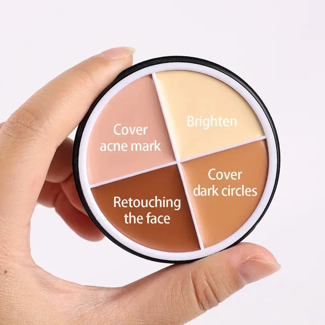 4 Colors Makeup Concealer Palette Waterproof Moisturizing Bronzer Make Up Face Foundation