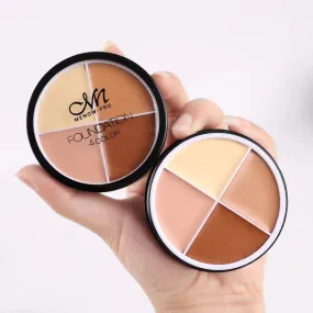 4 Colors Makeup Concealer Palette Waterproof Moisturizing Bronzer Make Up Face Foundation