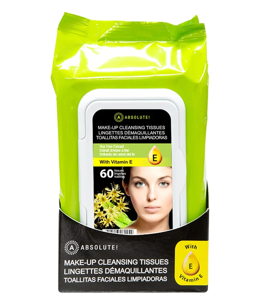 Absolute New York Make-Up Cleansing Tissues 60 Pcs