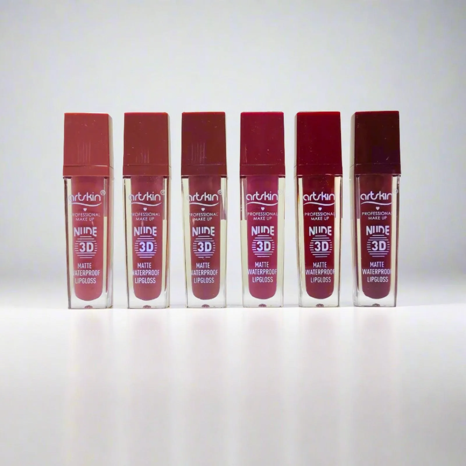 Artskin 3D Matte Lip Gloss - 6 Pcs