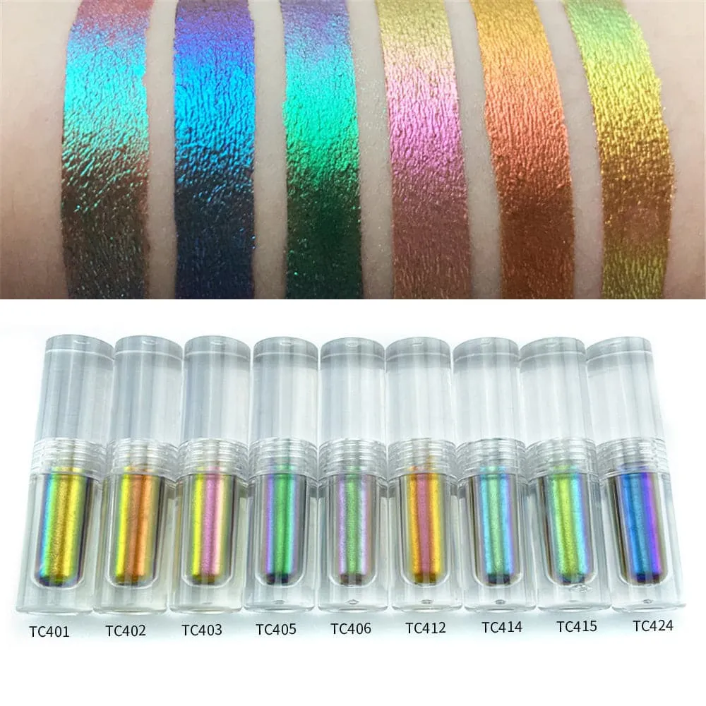 AURORA Women's Premium Quality Shimmering Multi-Chrome Eyeshadow Makeup
