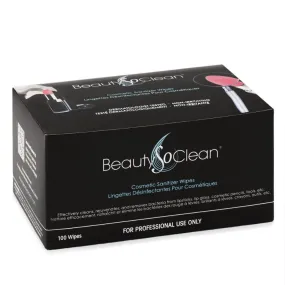 BeautySoClean Cosmetic Sanitizer Wipes (100 Wipes)
