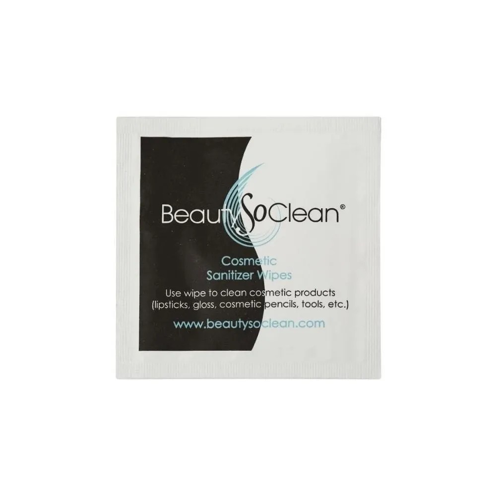 BeautySoClean Cosmetic Sanitizer Wipes (100 Wipes)