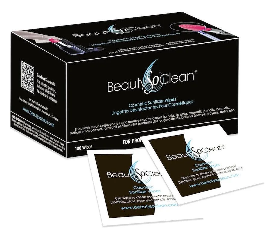 BeautySoClean Cosmetic Sanitizer Wipes