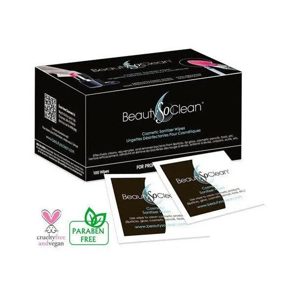 BeautySoClean Cosmetic Sanitizer Wipes
