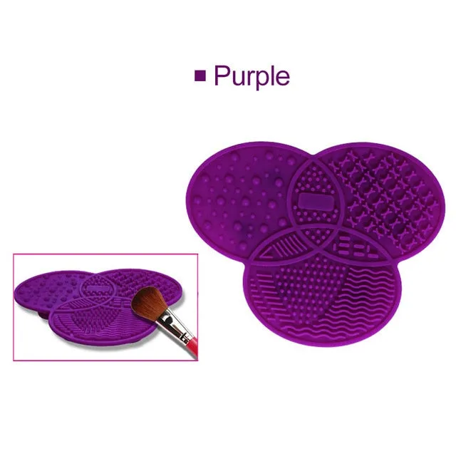 Brush Cleaning Mat Silicone Makeup Cleaning Mat