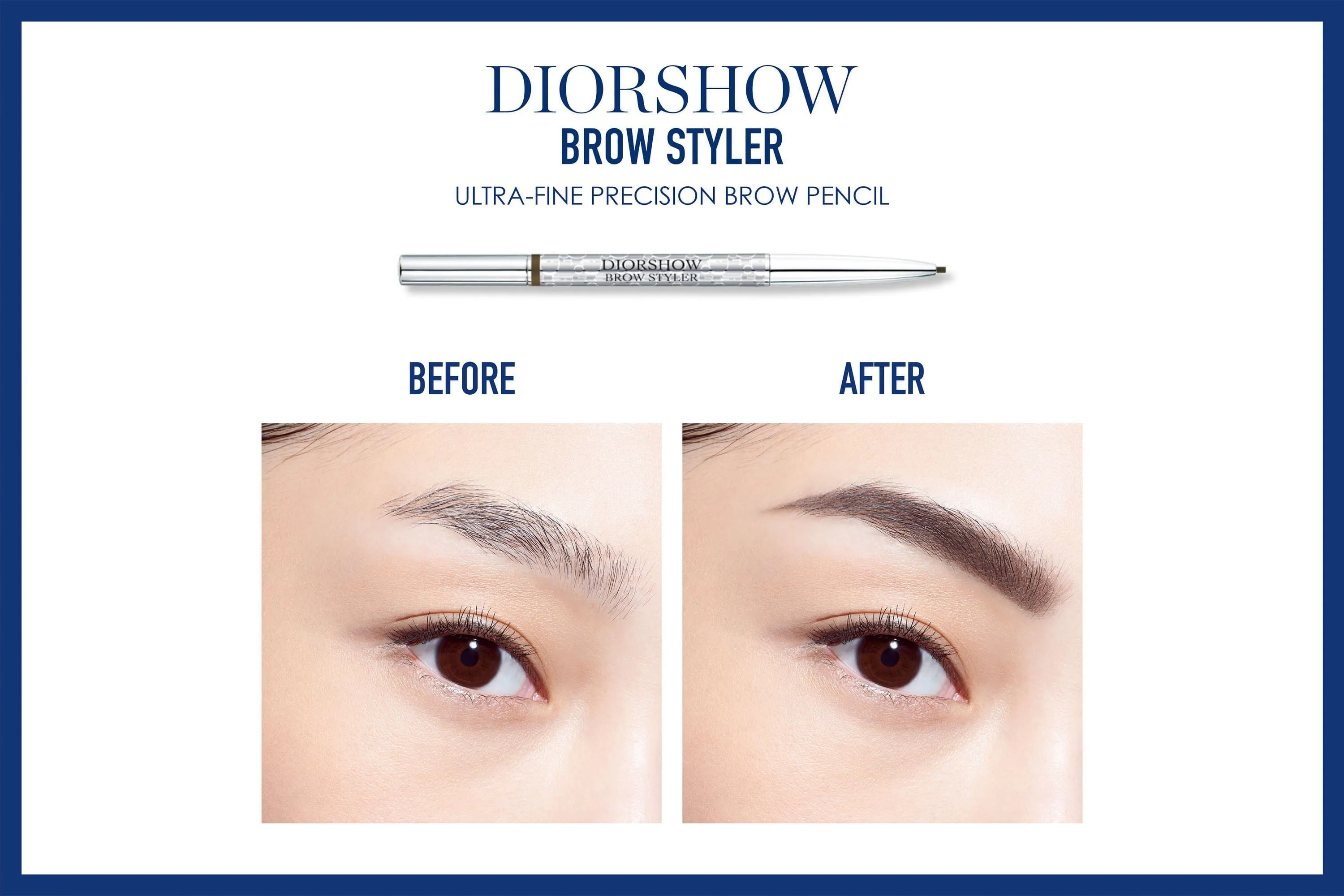 Christian Dior Diorshow Brow Styler Ultra-Fine Precision Brow Pencil-001 Universal Brown, 0.1g/ 0.003oz