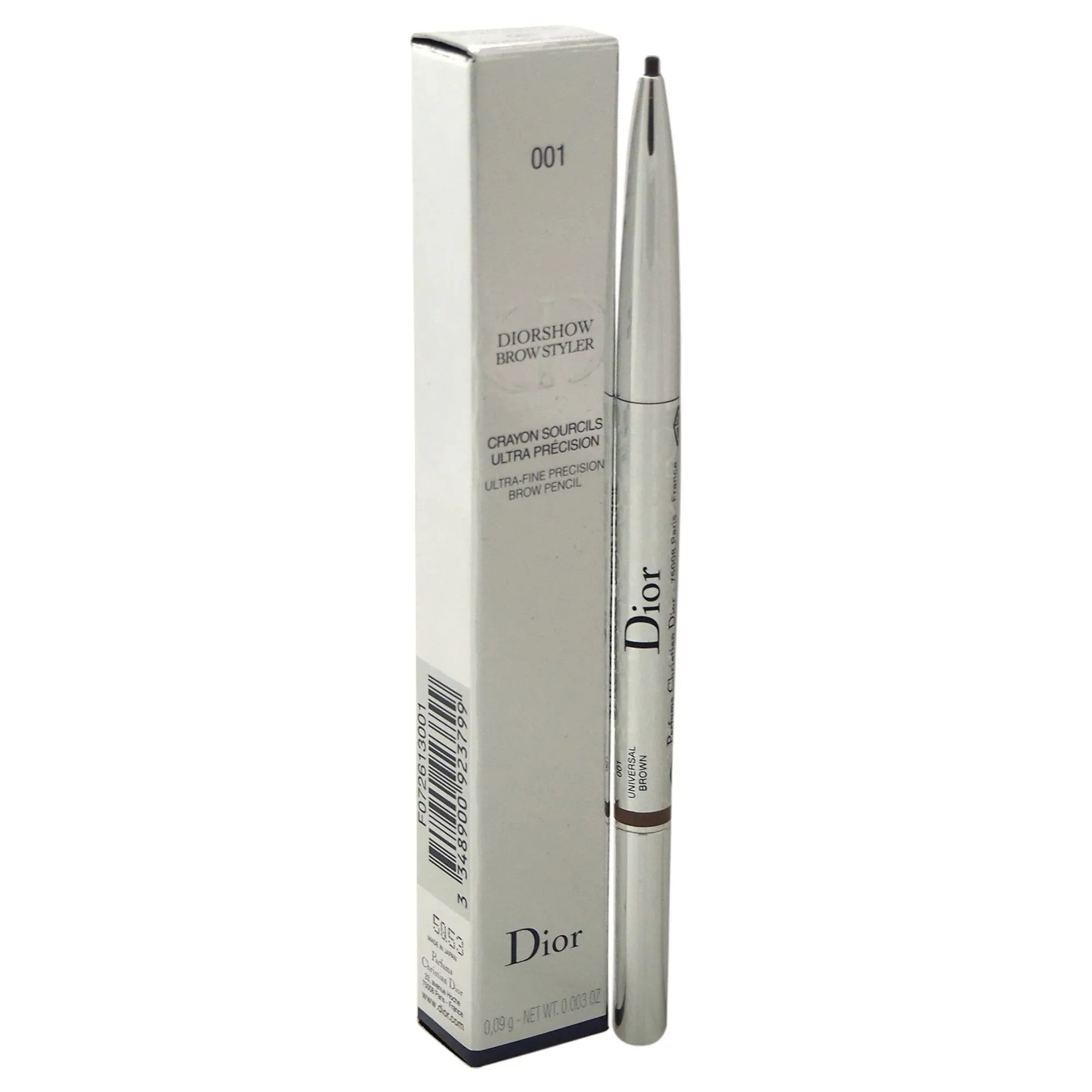 Christian Dior Diorshow Brow Styler Ultra-Fine Precision Brow Pencil-001 Universal Brown, 0.1g/ 0.003oz