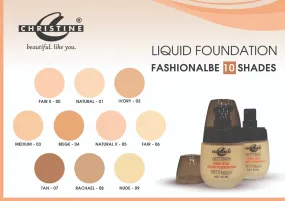 CHRISTINE MATT FINISH LIQUID FOUNDATION MEDIUM-03