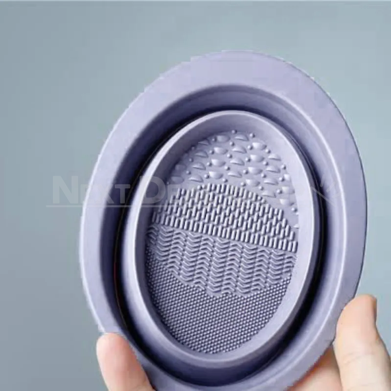Collapsible Makeup Brush Cleaning Bowl
