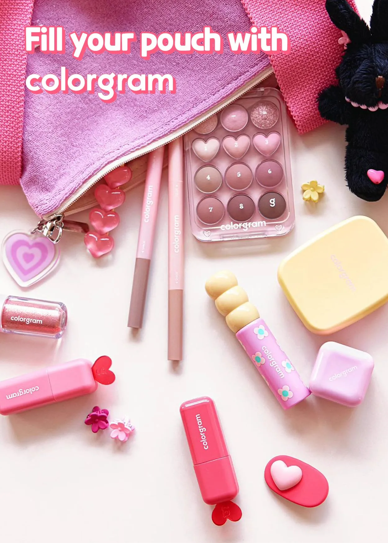 COLORGRAM Pin Point Eyeshadow Palette 04 Bright Cool | Eyeshadow Palette for Daily makeup, Ultra-Blendable, Matte, Glitter, Shimmer Shades
