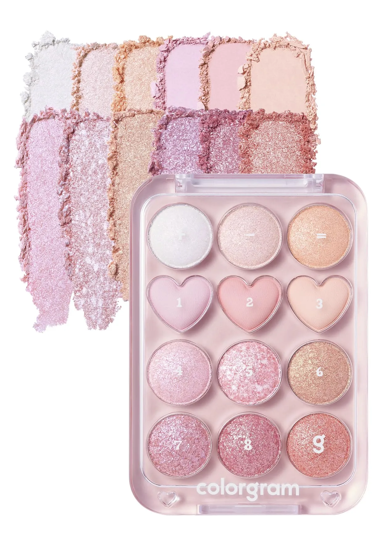 COLORGRAM Pin Point Eyeshadow Palette 04 Bright Cool | Eyeshadow Palette for Daily makeup, Ultra-Blendable, Matte, Glitter, Shimmer Shades