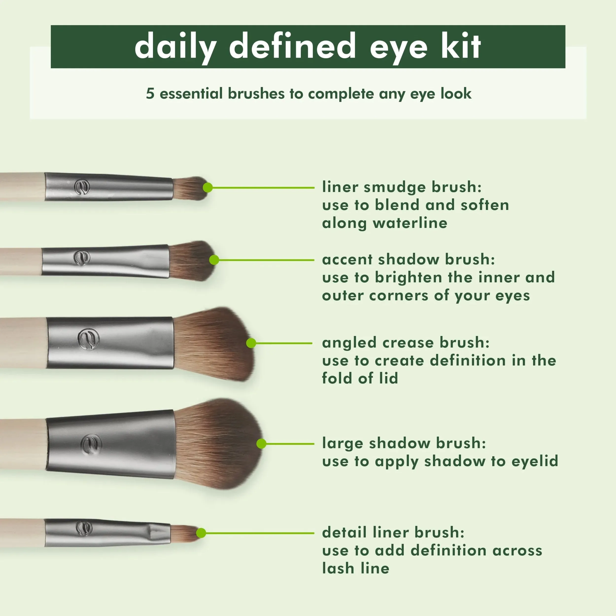 Daily Defined Eye Kit Makeup Brushes