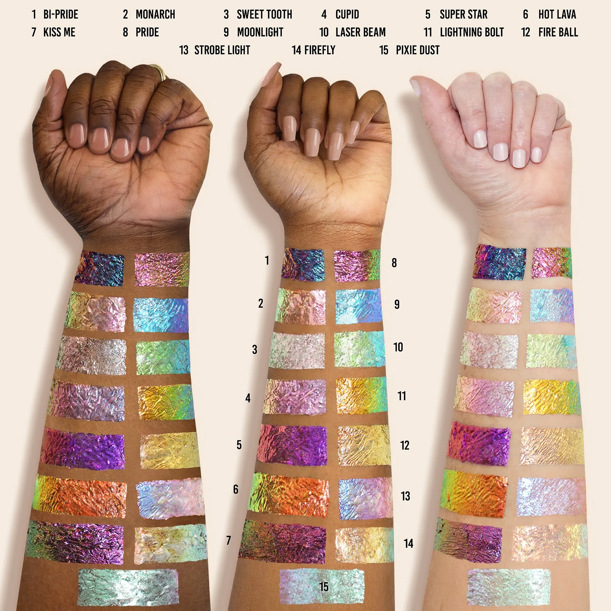 Danessa Myricks Beauty Infinite Chrome Flakes - Multi-Use Shimmering Eye and Face Glitter