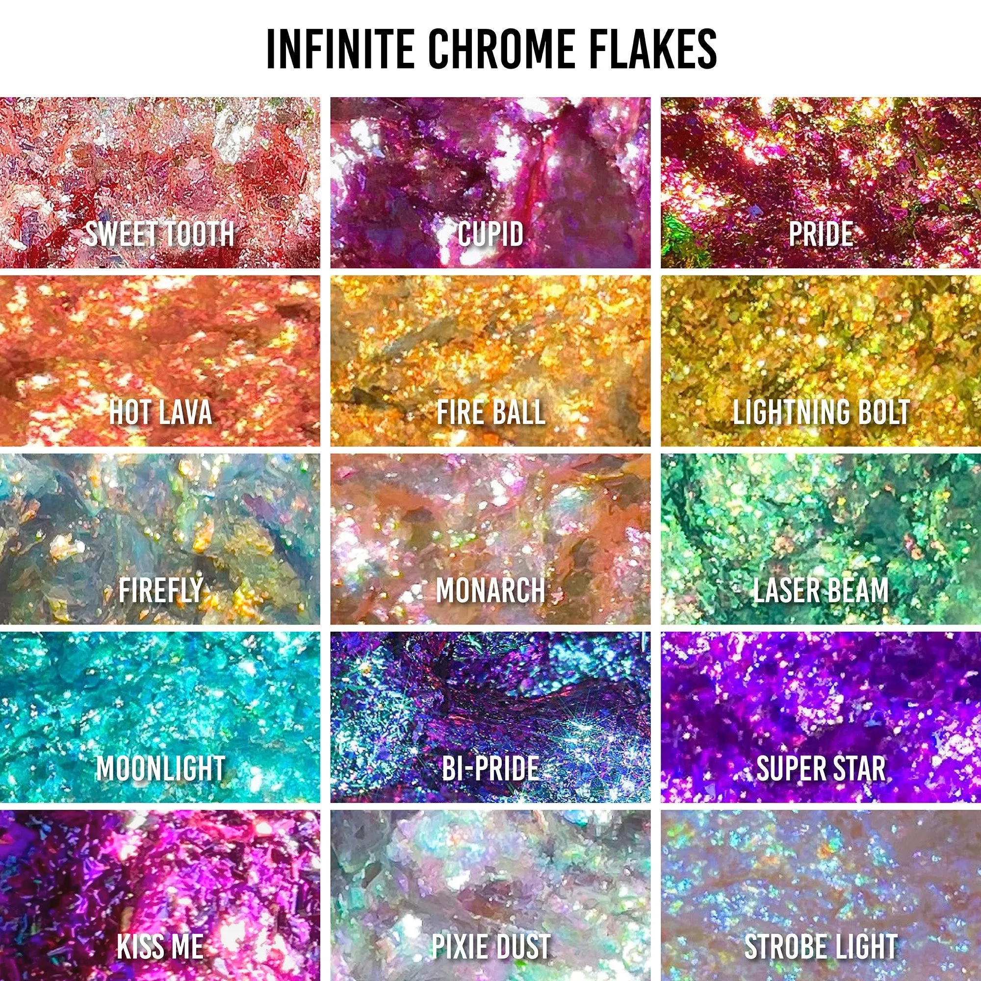 Danessa Myricks Beauty Infinite Chrome Flakes - Multi-Use Shimmering Eye and Face Glitter
