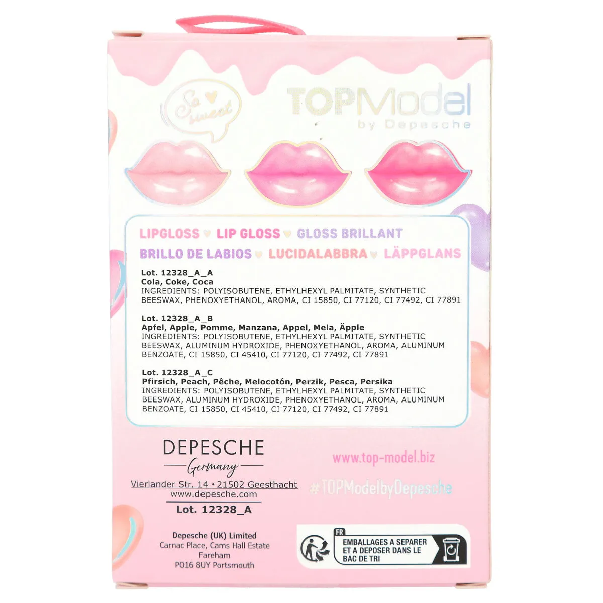 Depesche Topmodel Lip Gloss Set Beauty and Me