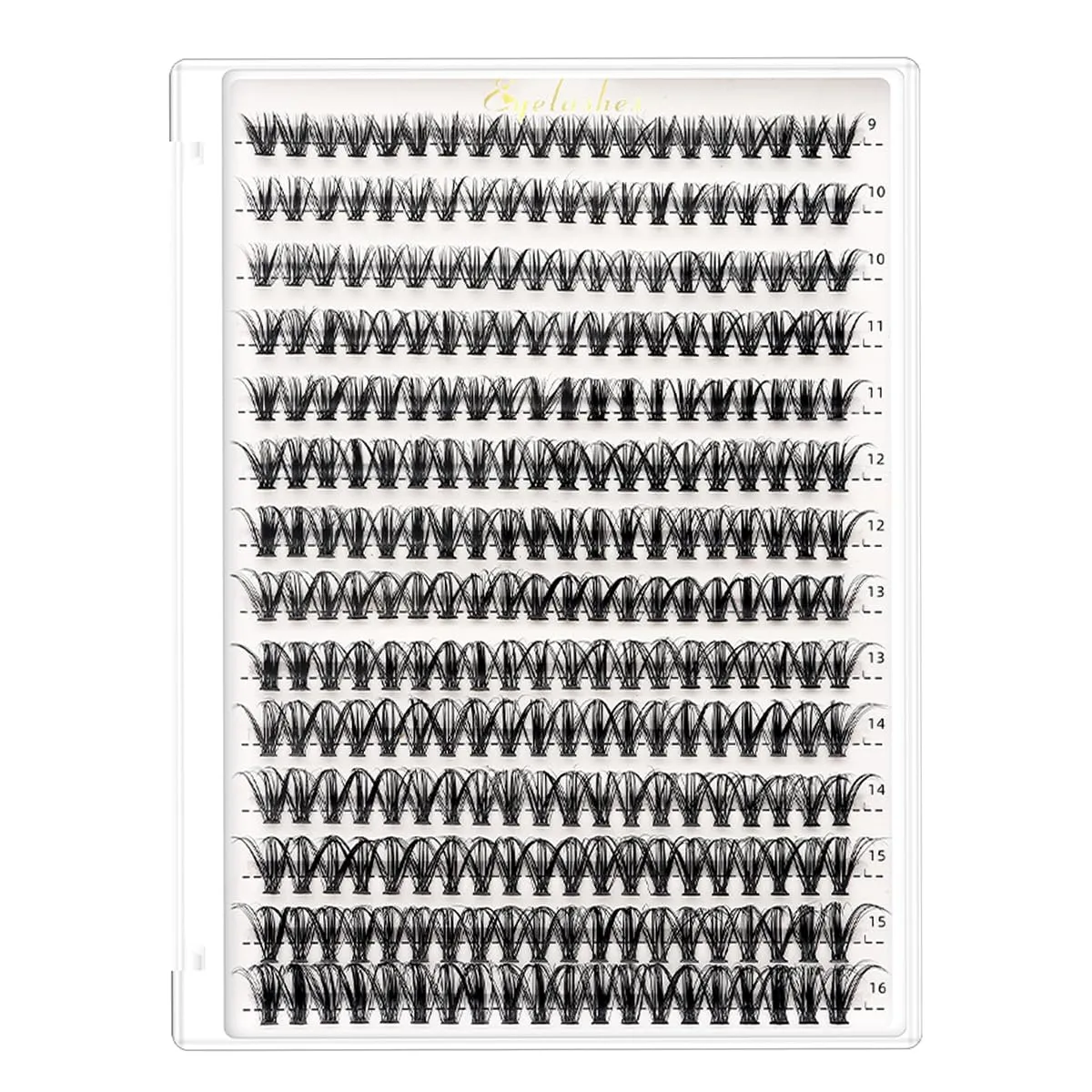 DIY Lash Extension Kit Cluster Lashes 280 Pcs 9-16mm 40D Individual Lashes Clusters with Lash Bond and Seal Glue Remover Tweezers Lash Shampoo Cleansing Brush Lash Brush