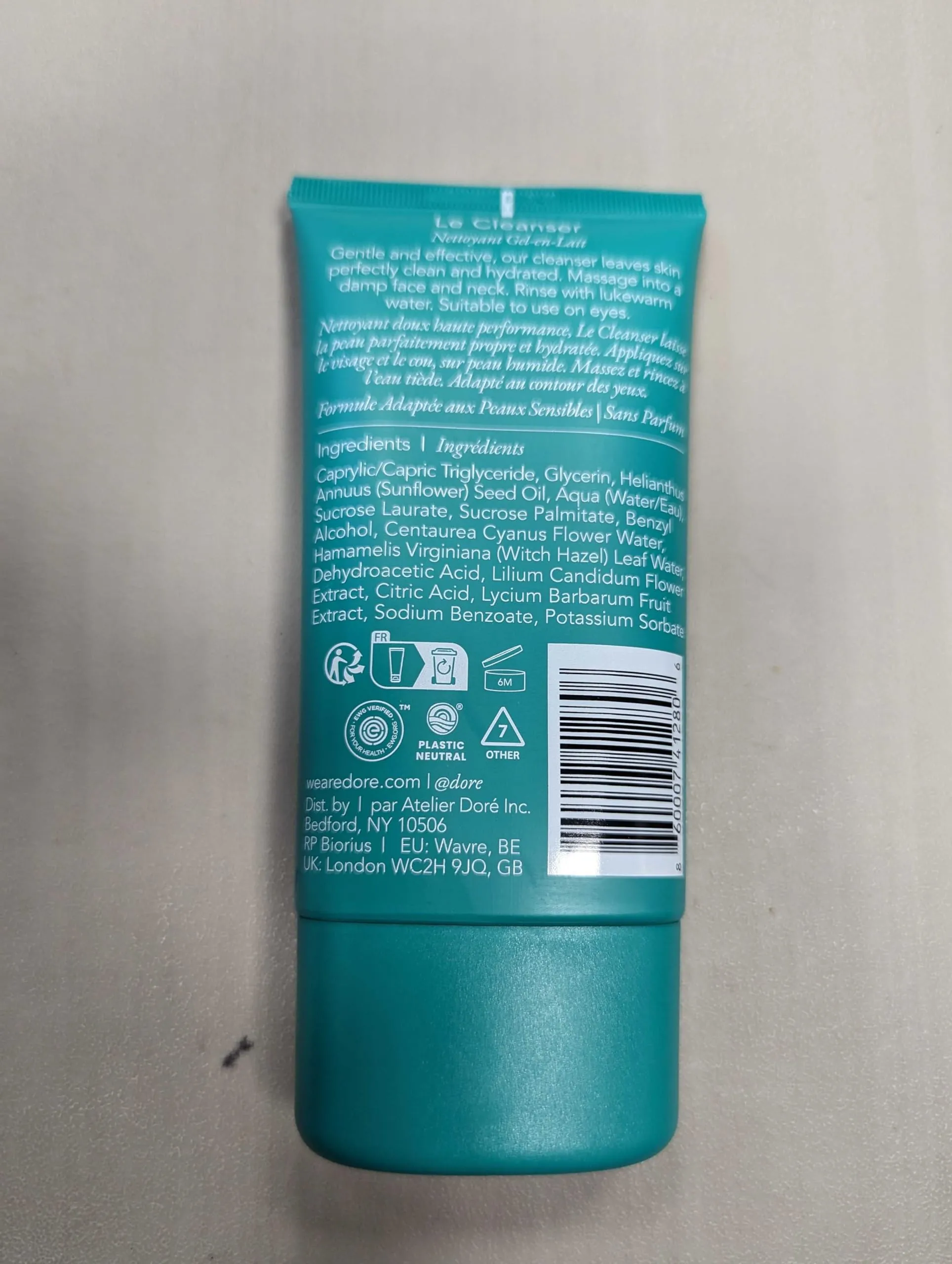 Doré - Le Cleanser Gel To Milk Daily Face Cleanser | Fragrance-Free, Clean Beauty For Sensitive Skin (5 fl oz | 150 ml)