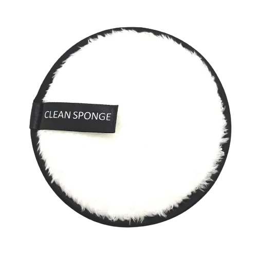 Dual Facial Cleaning Sponge - White