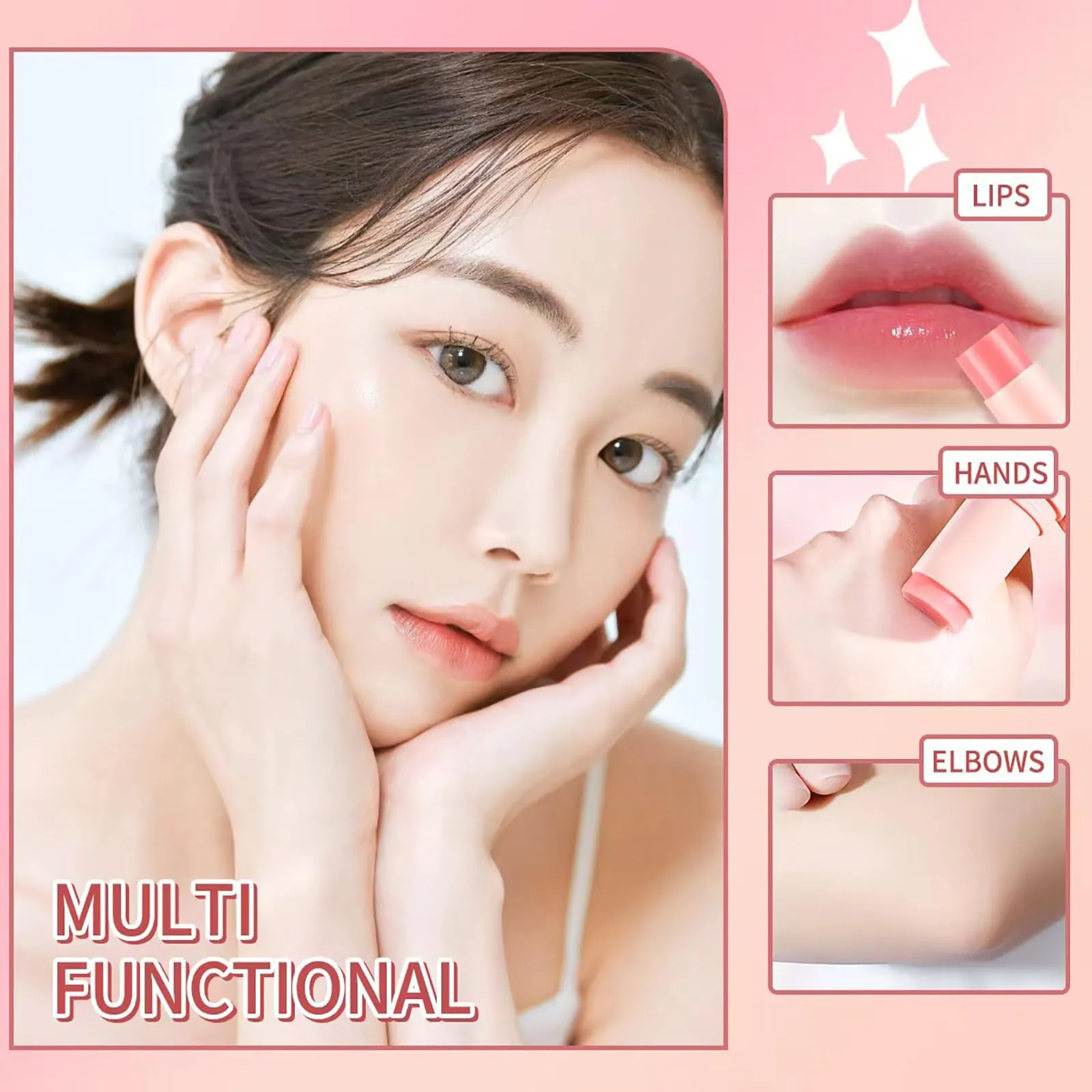 Elveur Collagen Renewal Balm, 3PCS Moisturize Glow Multi Balm, Wrinkle Bounce Multi Balm Stick - Moisturizing Anti Aging Eye/Neck/Lip Balm, Facial Collagen Boost for Women Dry Skin Repair