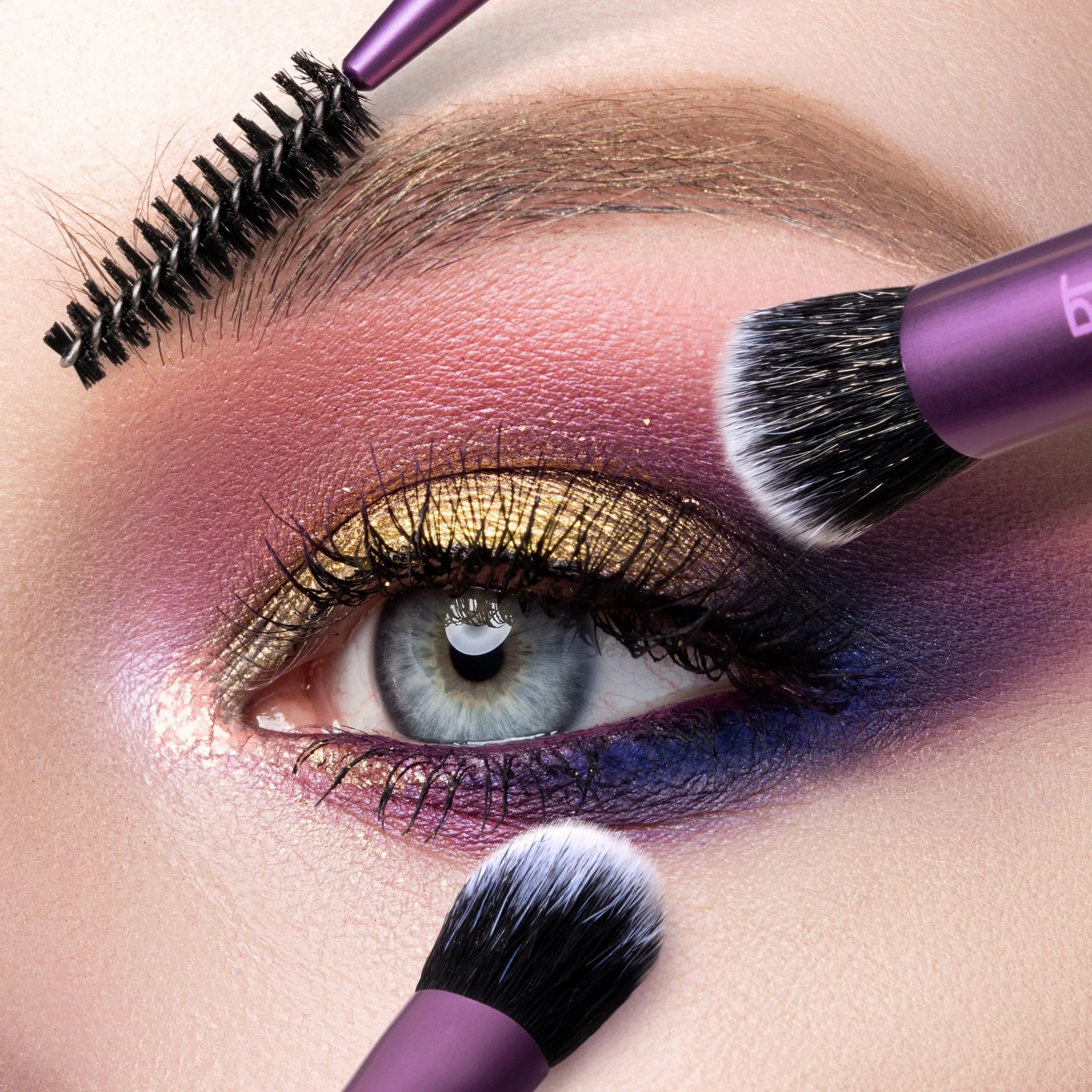 Eye Shade & Blend Makeup Brush Trio