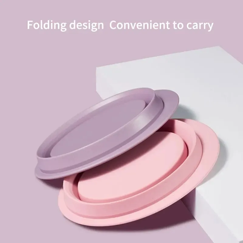 Foldable Silicone Makeup Brush Cleaner Bowl