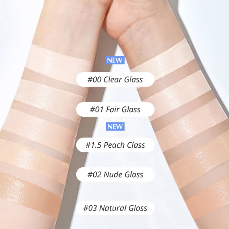 fwee Cushion Glass Natural SPF50  PA    (5 colors); 0.04oz / 13g