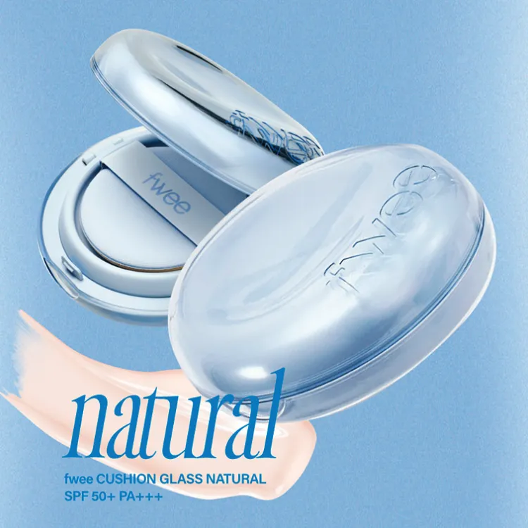 fwee Cushion Glass Natural SPF50  PA    (5 colors); 0.04oz / 13g