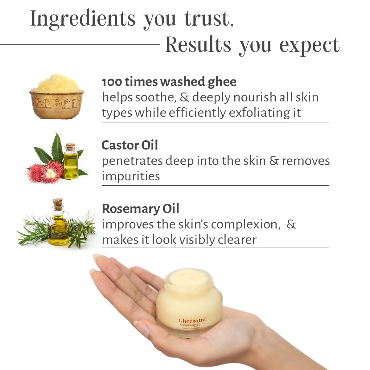 Gheesutrā Cleansing Balm | Enhance your cleansing ritual with Ghee | 45 ml