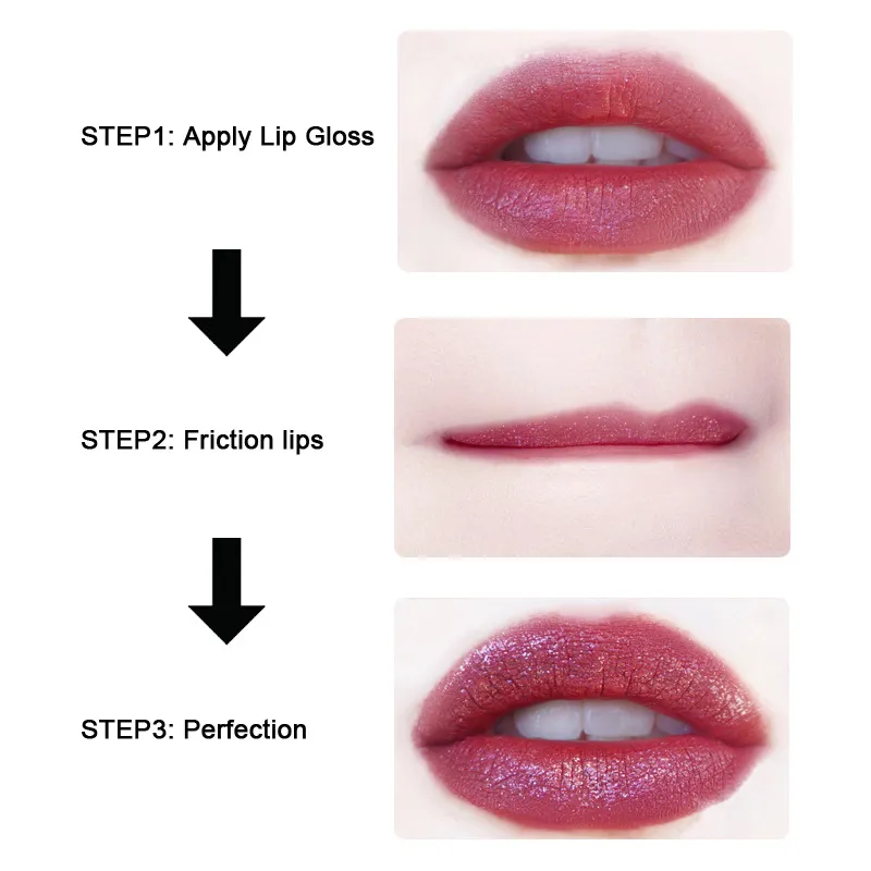 Glitter Waterproof Long Lasting Lip Gloss