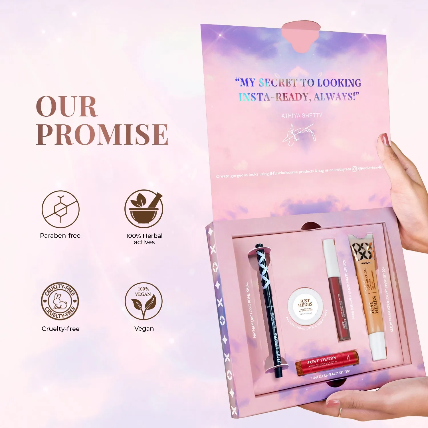 Just Herbs Makeup Essentials Glam Box