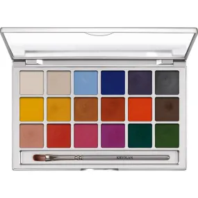 KRYOLAN Shimmering Vision Cream palette 18 colors