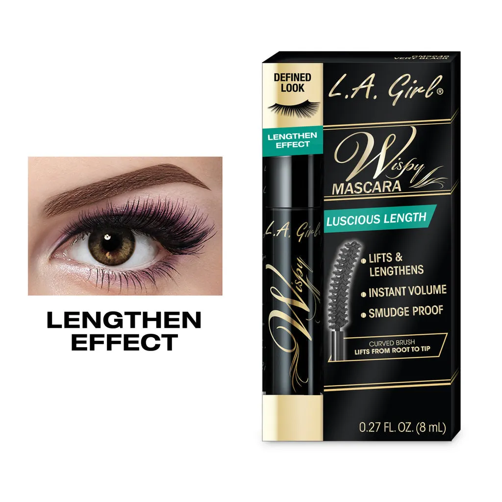LA GIRL Wispy Lash Mascara Lengthen Effect Very Black مسكارا الرموش