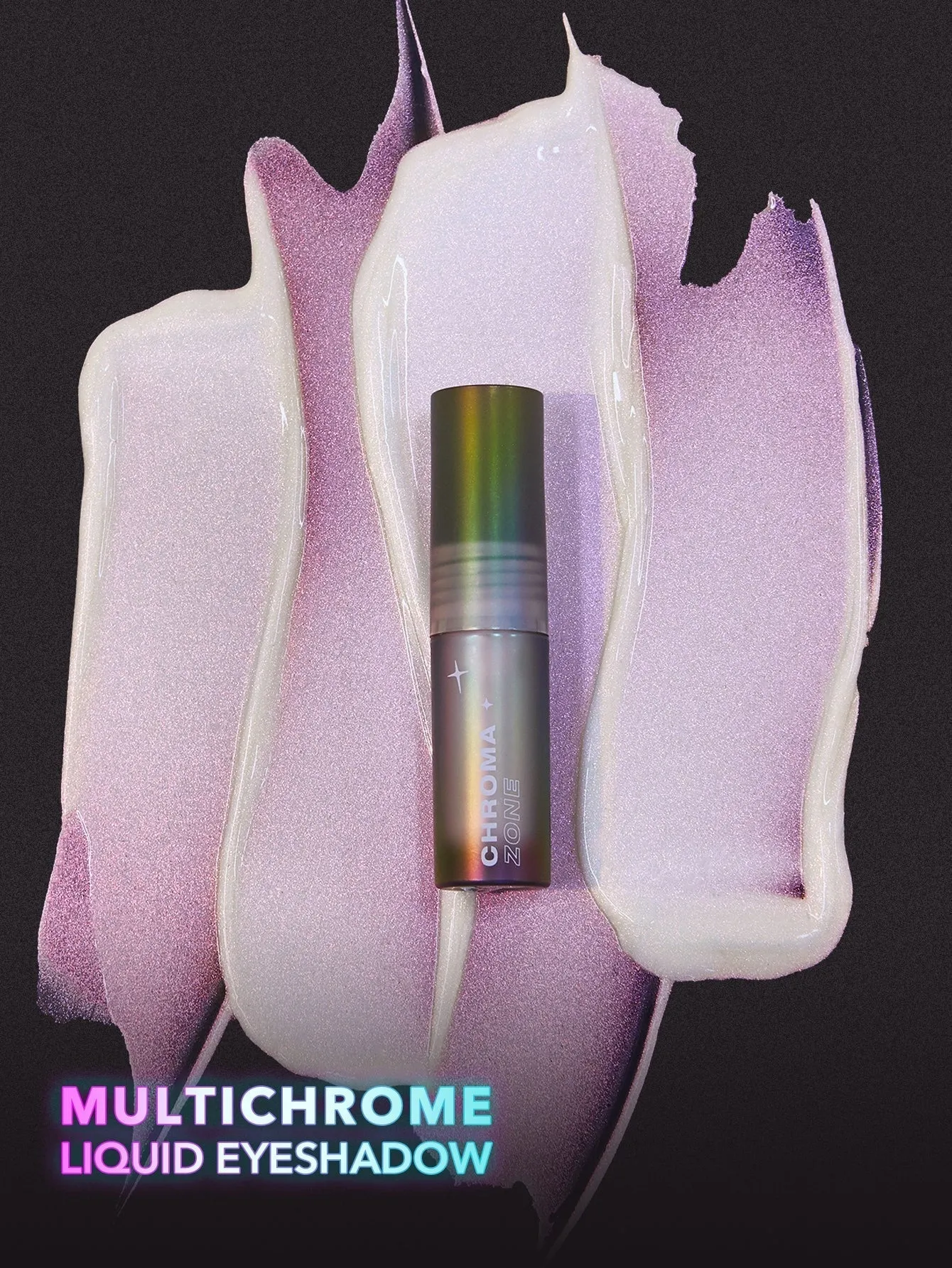 Liquid eye shadow Sheglam Chroma Zone Multichrome - Opal Essence, white-pink