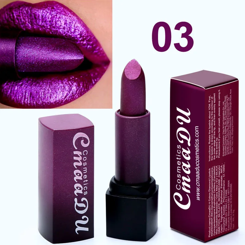 Long-Lasting 4-Color Diamond Lipstick
