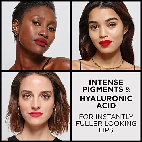 L’Oréal Paris Colour Riche Intense Volume Matte Lipstick - Up to 16H Wear, infused with HYALURONIC ACID - Le Rose Activist, 1.8 g
