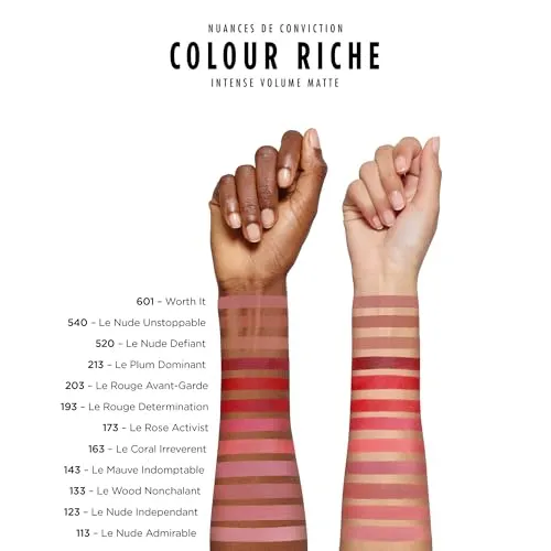 L’Oréal Paris Colour Riche Intense Volume Matte Lipstick - Up to 16H Wear, infused with HYALURONIC ACID - Le Rose Activist, 1.8 g