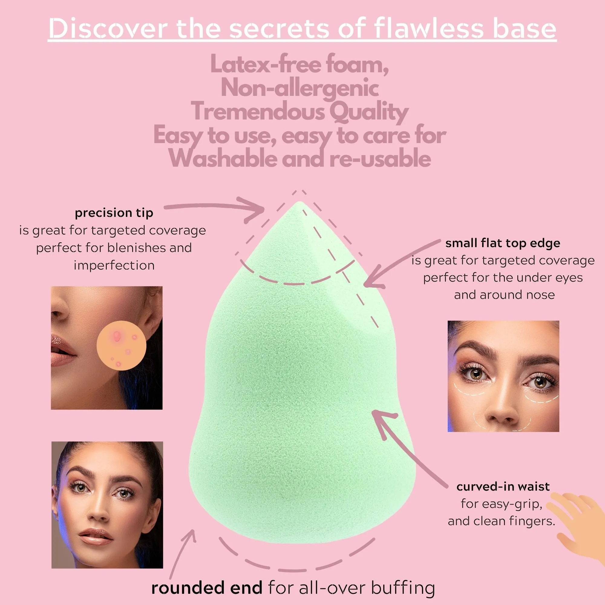 Makeup Blending Sponges - Trio