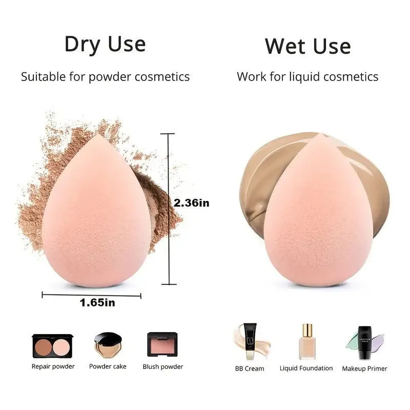 Makeup Sponge Set | Foundation Blending Beauty Sponge | Flawless For Liquid | Cream And Powder | Latex Free And Vegan Makeup Sponges