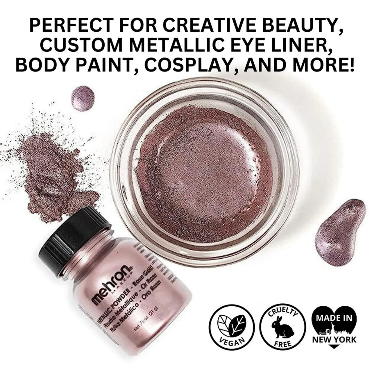 Mehron Metallic Powder - Rose